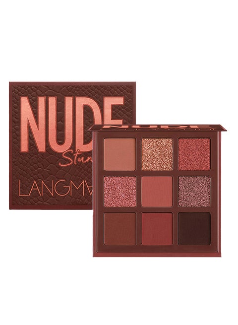 9 Colours Glitter Matte Long Lasting Nude Eyeshadow Palette Multicolour