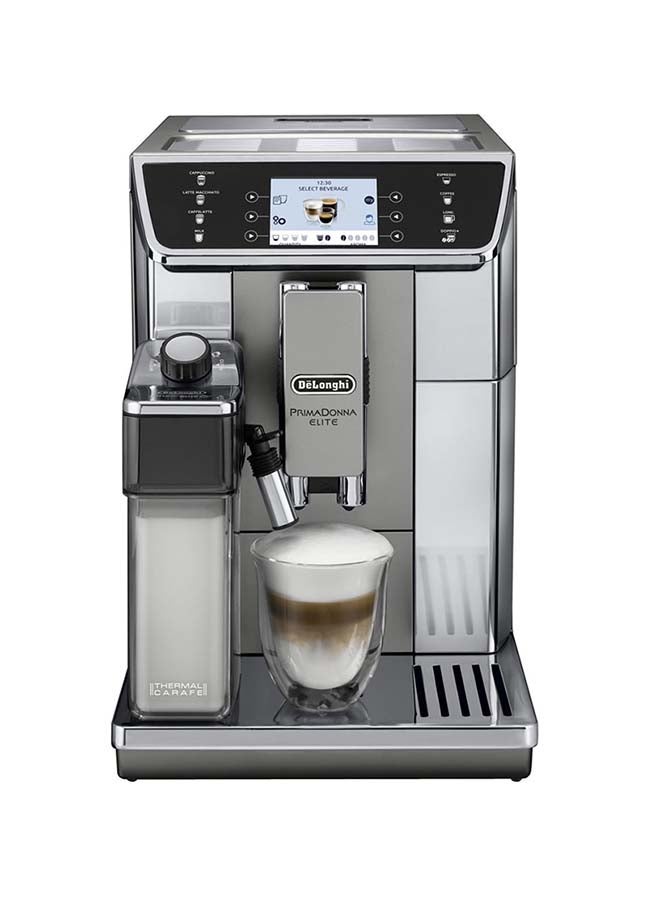 De'Longhi - Prima Donna Elite Coffee Machine 1450.0 W ECAM650.55.MS Black/Silver - Image 1