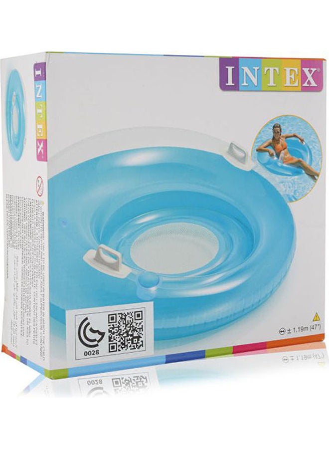 انتكس كرسي استرخاء سيت أن بتصميم عائم قابل للنفخ لحوض لحمام السباحة 91بوصة - Image 1