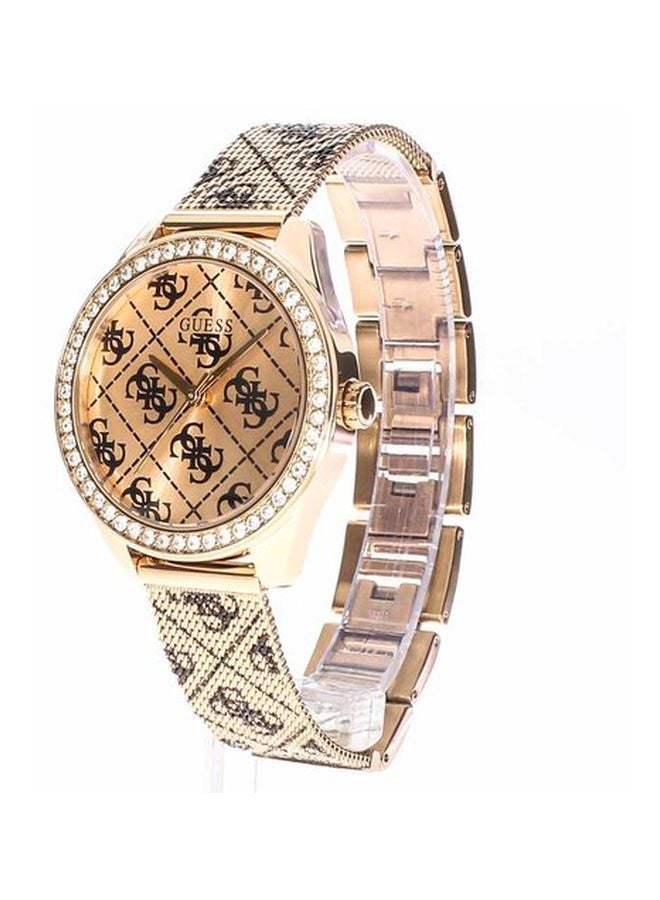 GUESS Women's Water Resistant Analog Watch W1279L3 - 37 mm - Rose Gold/Black - Image 4