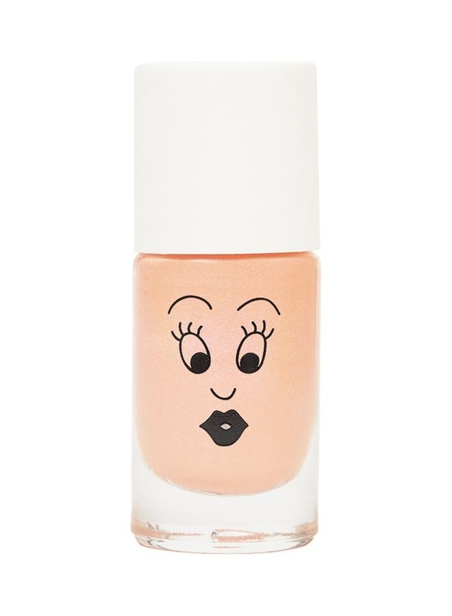 Nailmatic Kids Water Based Nail Polish Flamingo Pearly Neon Coral - Image 2