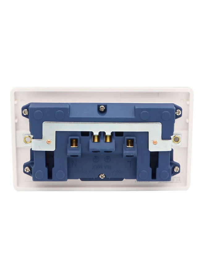 KEDBROOKE - Multi-Function 13A Double Socket with Neon White - Image 1