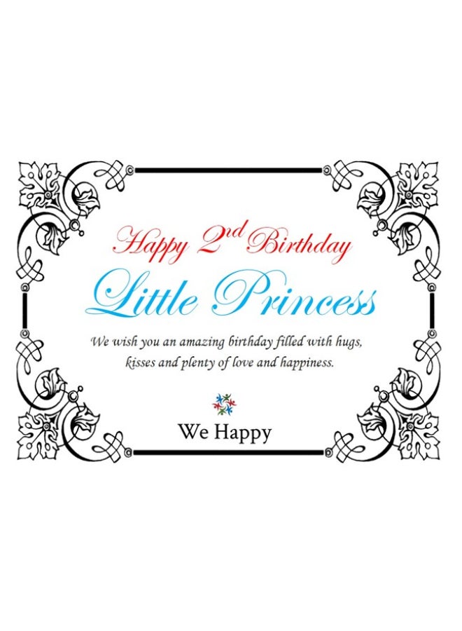We Happy - 3-Piece Second Birthday Princess Party Dress Set Multicolour - Image 1
