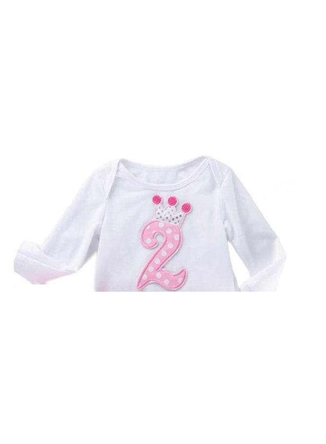 We Happy 4-Piece Second Birthday Princess Party Dress Set Multicolour  - Image 3