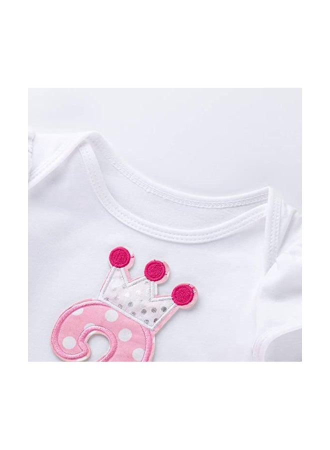 We Happy - 4-Piece Second Birthday Princess Party Dress Set Multicolour - Image 1