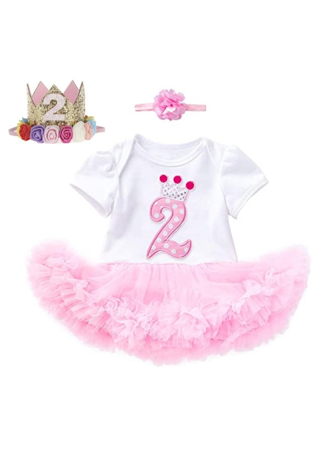 We Happy 4-Piece Second Birthday Princess Party Dress Set Multicolour  - Image 1