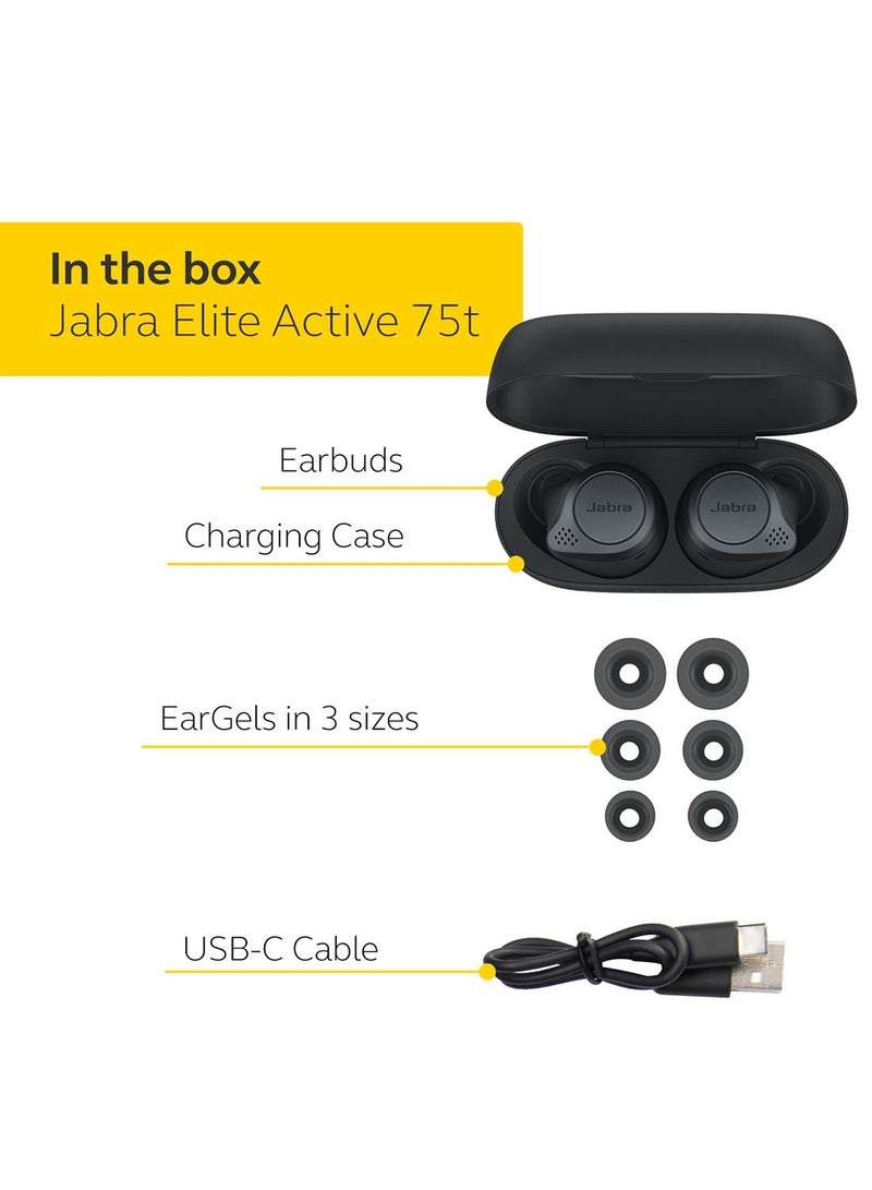 Elite Active 75t Earbuds – Active Noise Cancelling True Wireless Sports Earphones with Long Battery Life for Calls and Music – Gray - v1620121962/N41151160A_2