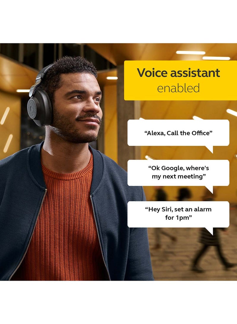 Elite 85h Over Ear Headphones With ANC And SmartSound Technology Black