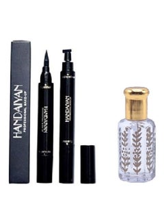 Handaiyan Eyeliner Liquid with Stamp and Musk Black/Silver 
