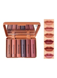 Handaiyan 6-Piece Moisturizing Matte Lipstick Set Multicolour  - Image 1