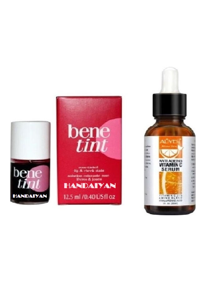 هاندايان ملون الشفاه والخدود بيني تينت مع سيروم فيتامين C شفاف