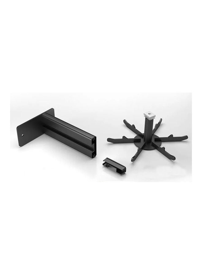 fashionhome Aluminum Wall Mounted Kitchen Storage Single Rotating Hook Black  - Image 4