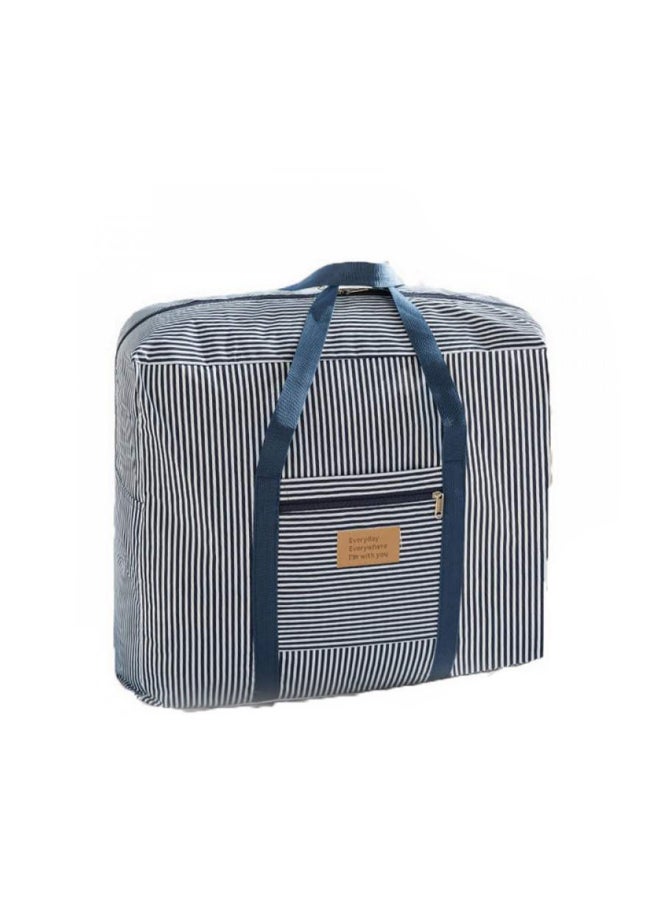 Quilt Clothes Organizer Storage Bag Blue/White - Image 1