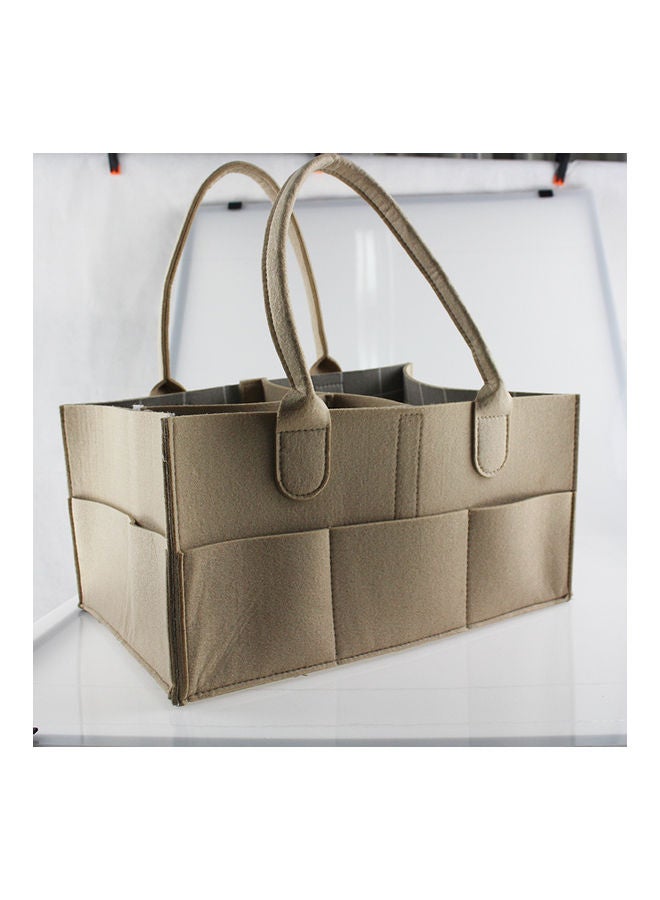 فاشون هوم سلة محمولة لتنظيم حفاضات الأطفال بيج 12.99 x 9.05 x 7.28بوصة - Image 1