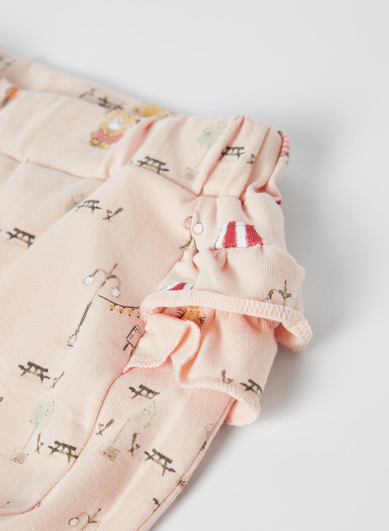 NAME IT - Baby All-Over Print Bloomers (Pack of 2) Ochre - Image 1