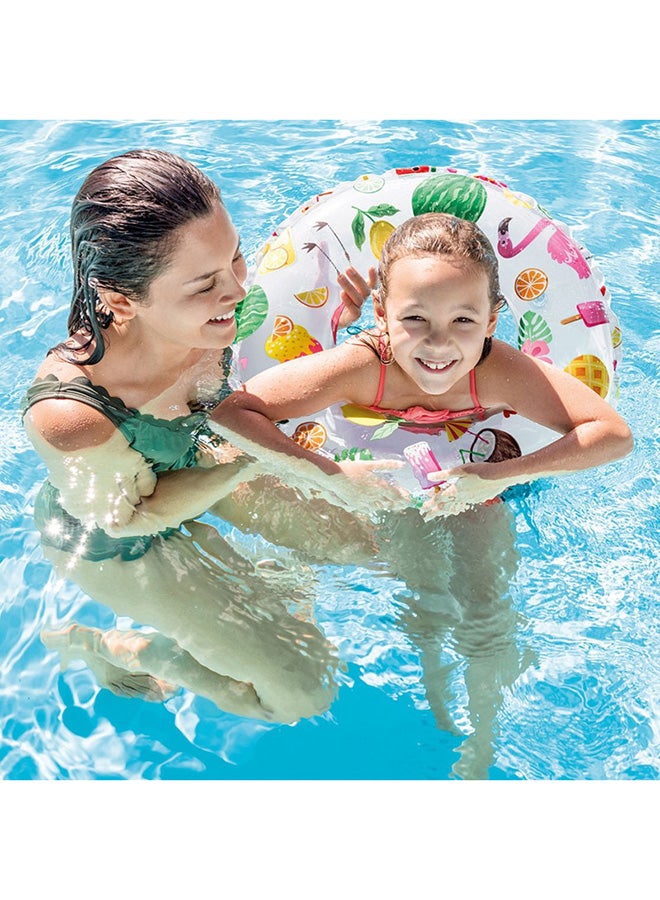 INTEX - Lively Print Inflatable Swim Rings - Assortment 51cm - Image 1