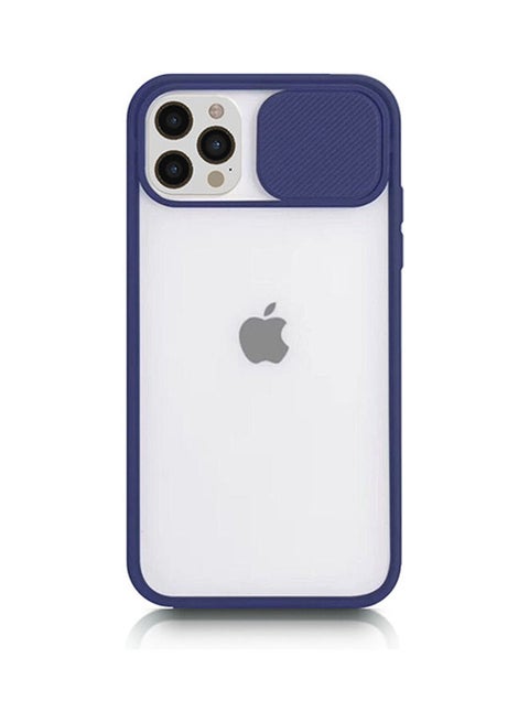 Protective Case Cover For Apple iPhone 12 Pro Navy Blue/Clear