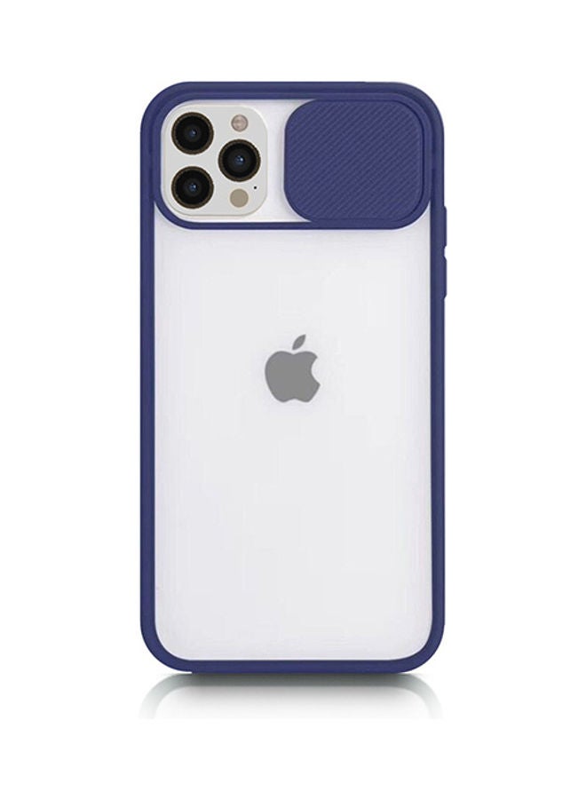 Protective Case Cover For Apple iPhone 12 Pro Navy Blue/Clear