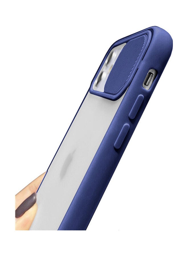 Protective Case Cover For Apple iPhone 12 Pro Navy Blue/Clear