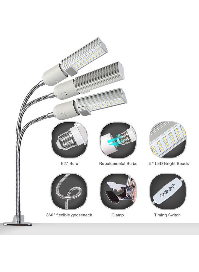 Generic 30W LED Grow Lamp For Indoor Plants White/Silver  - Image 3