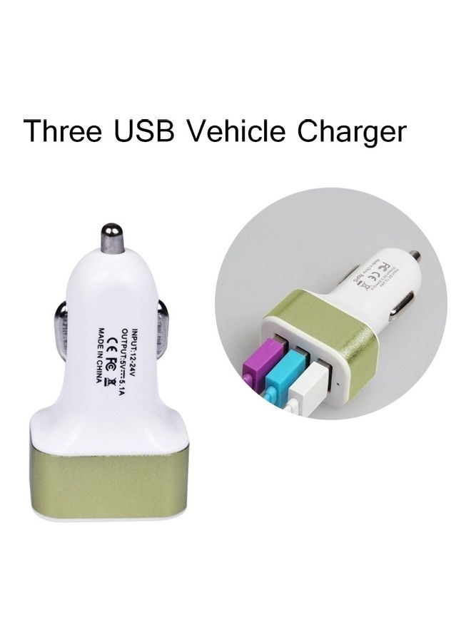 3-Port USB Car Phone Charger - Image 3