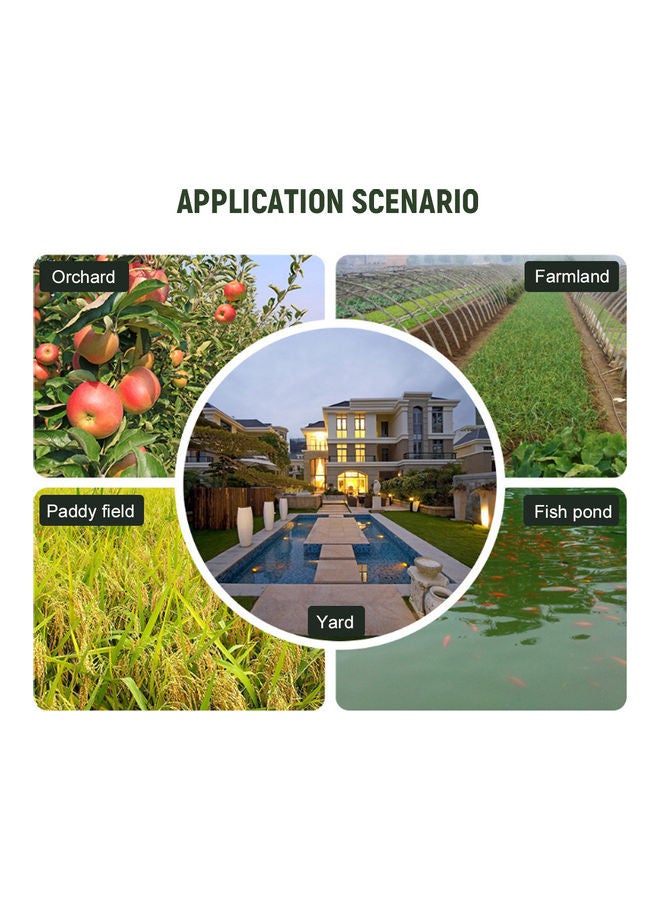 KKmoon Solar Powered Ultrasonic Animal Scarer Black - Image 2