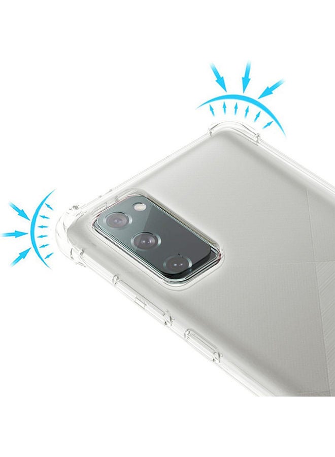 دبليو تيك غطاء حماية من البولي يوريثان الحراري مزود بلاصقة حماية للشاشة من الزجاج المقوى لهاتف سامسونج جالاكسي A02s شفاف - Image 4