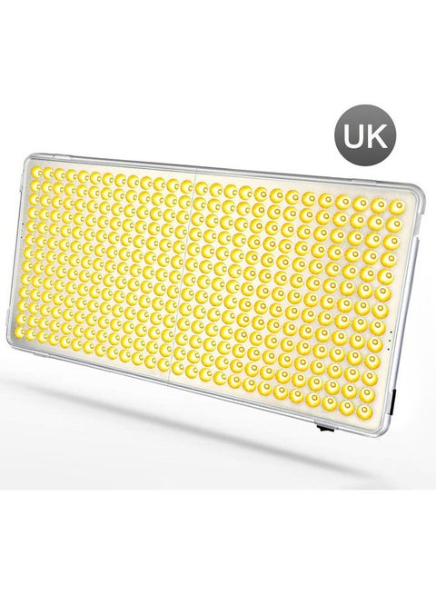 مصباح LED لنمو النبات للنباتات الداخلية مزود بمؤقت تبديل خارجي فضي