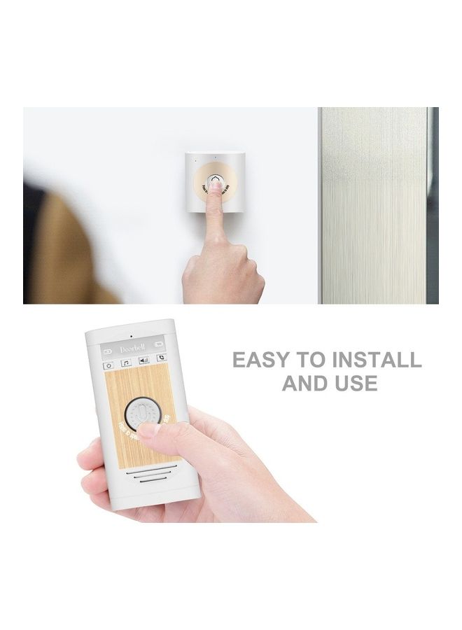 Generic - Wireless Voice Intercom Doorbell White/Beige - Image 1