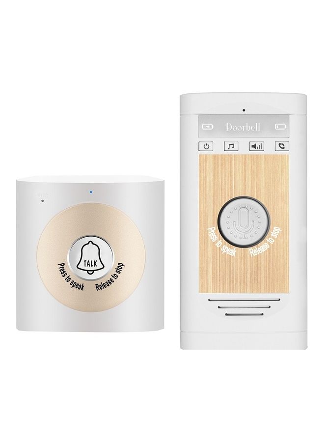 Generic - Wireless Voice Intercom Doorbell White/Beige - Image 1