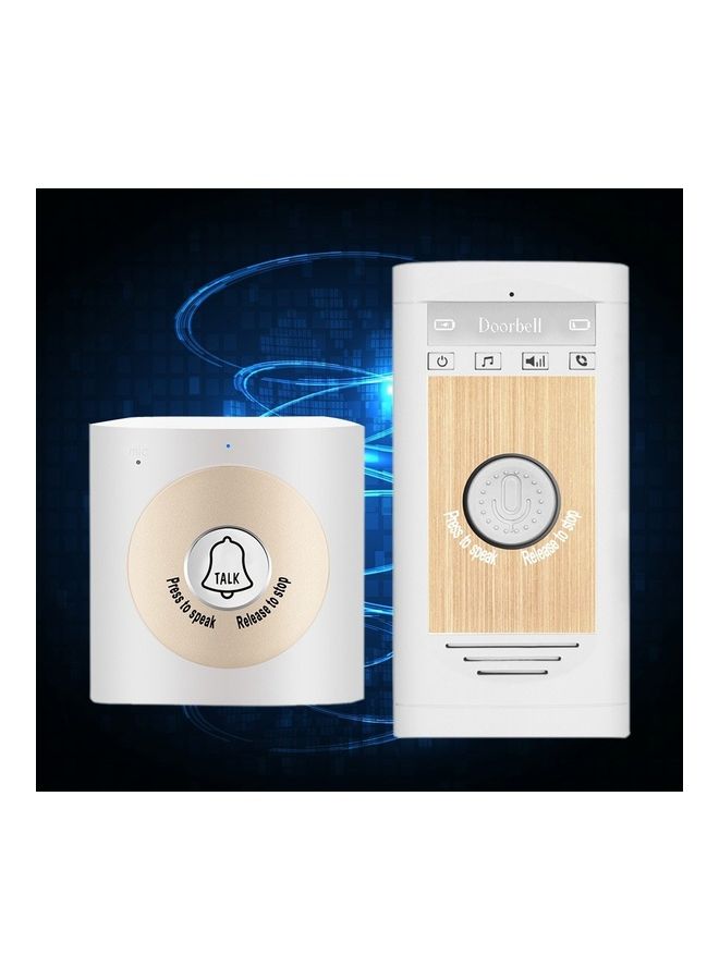 Generic - Wireless Voice Intercom Doorbell White/Beige - Image 1