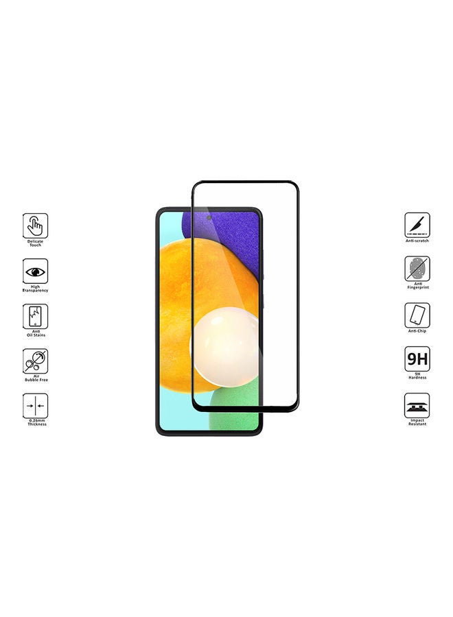 Wtech Tempered Glass Screen Protector For Samsung Galaxy A52 Black/Clear  - Image 4
