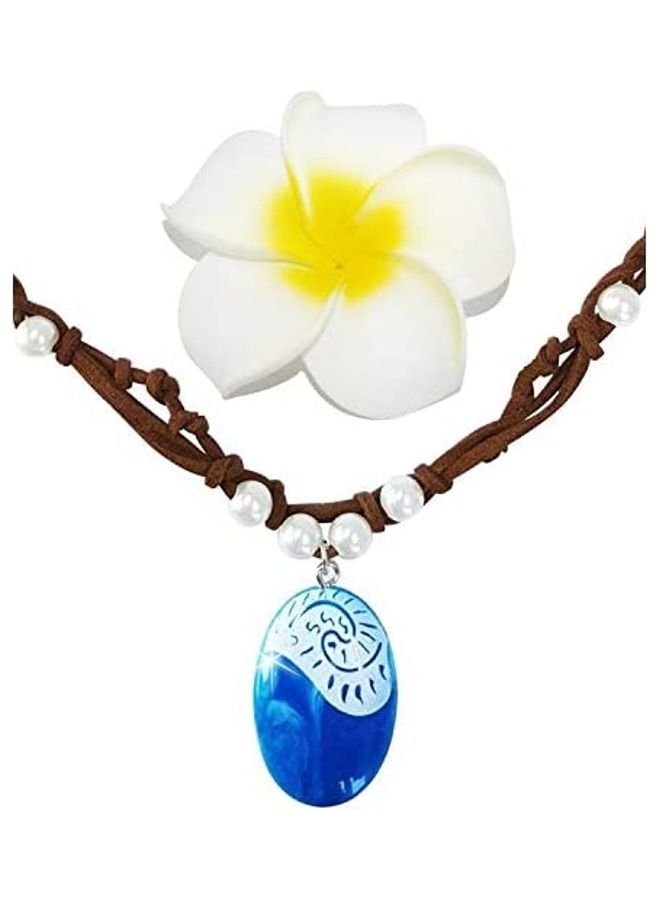 Moana Necklace With Artificial Flower 5.79inch