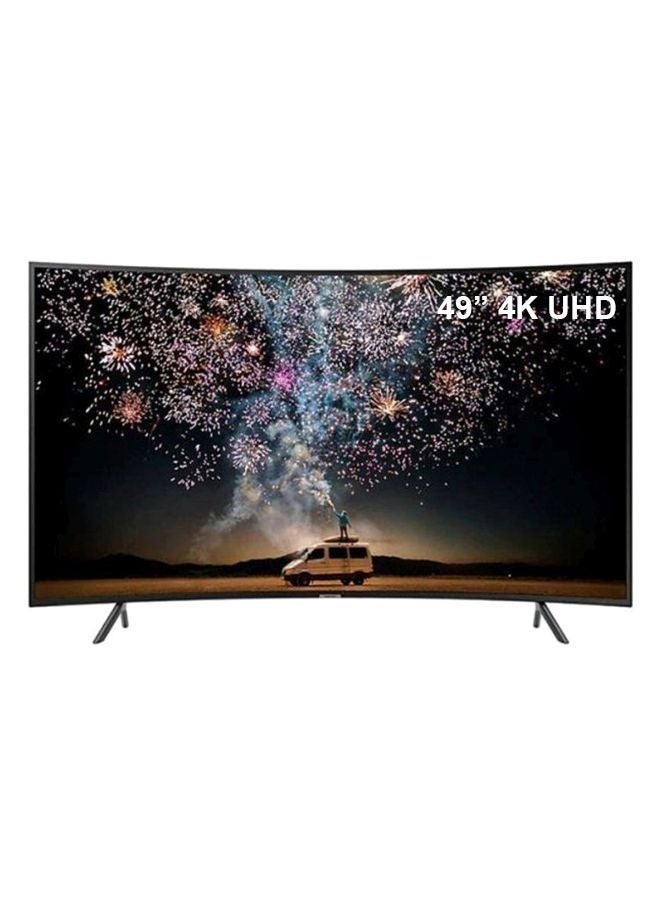 Samsung - 49-Inch Curved Smart 4K UHD TV 49RU7300 Black (2019) - Image 1