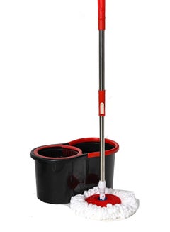 Feelings Ekono Spin Mop With Wheels In Bucket Red / black  - Image 1