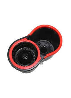 Feelings Ekono Spin Mop With Wheels In Bucket Red / black  - Image 3