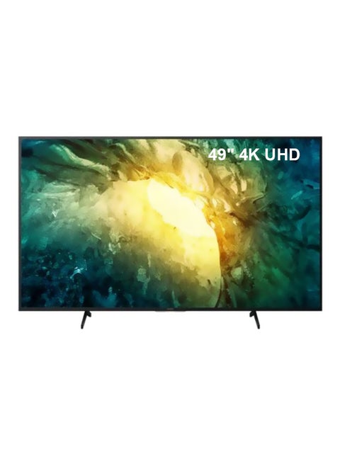 Sony 4K Smart LED TV 49 Inch With Android System, WiFi Connection, 3 HDMI and 2 USB Inputs KD-49X7500H Black