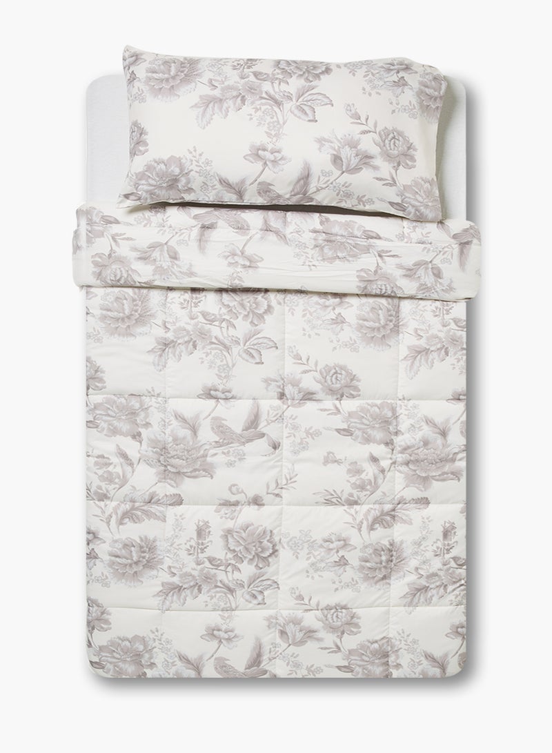 Amal Comforter Set - Amal Bed Linen With Comforter 150X200 Cm For Twin Size Mattress - Beige 100% Polyester Soft, Lightweight & Warm Polyester Beige Single - Image 4