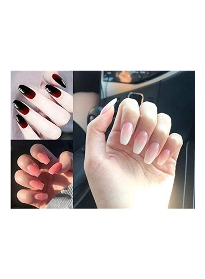 Generic 500-Piece Short Coffin Nails Ballerina Nail Tips White  - Image 2