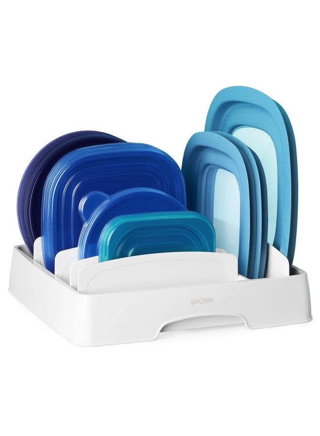 YouCopia Youcopia Stora lid Lid Organizer for Kitchen Cabinet Storage, Medium, White, 50108 White 26.4x28.4x8.4cm  - Image 1