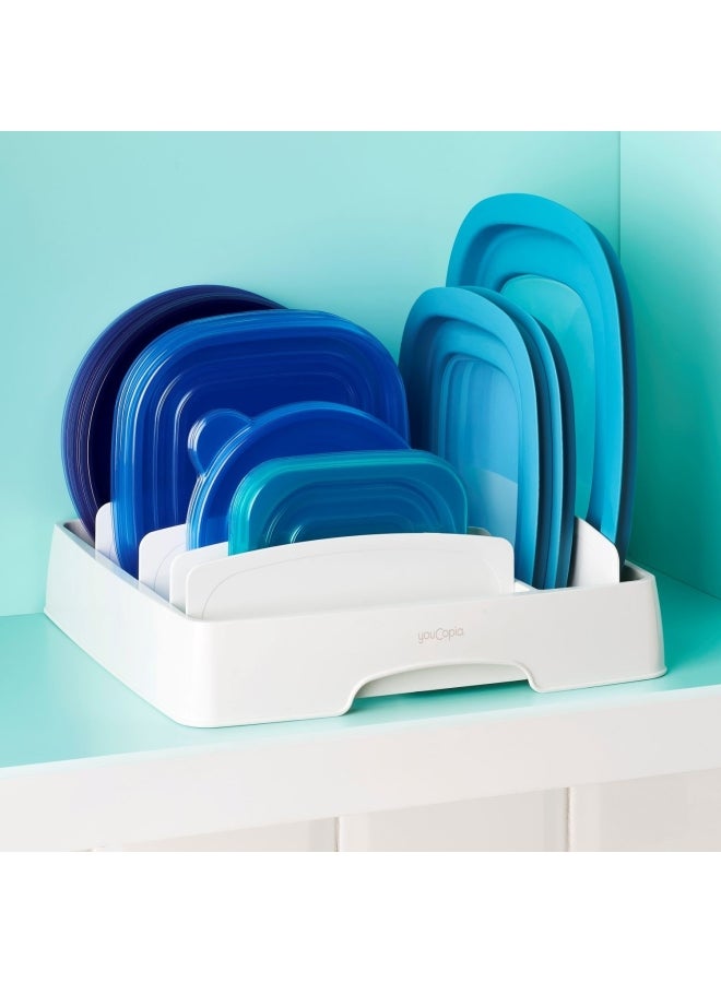 YouCopia Youcopia Stora lid Lid Organizer for Kitchen Cabinet Storage, Medium, White, 50108 White 26.4x28.4x8.4cm  - Image 2