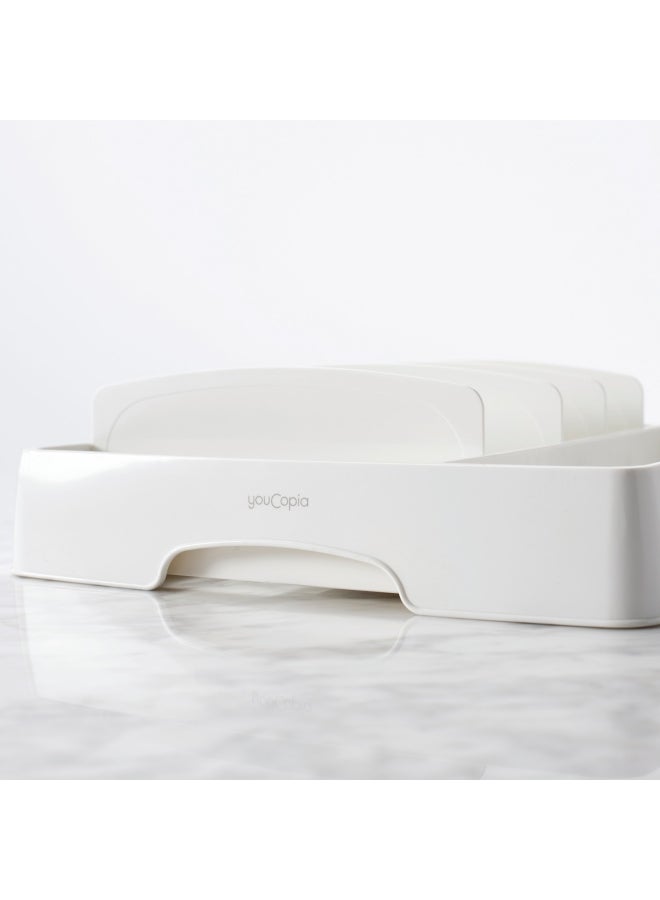 YouCopia Youcopia Stora lid Lid Organizer for Kitchen Cabinet Storage, Medium, White, 50108 White 26.4x28.4x8.4cm  - Image 5