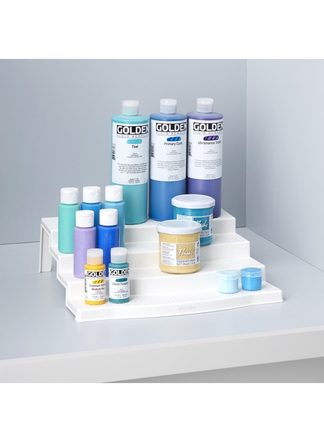 YouCopia YouCopia Can 3 Shelf Shelf Steps Organizer Exp And able, 50189 White 27.3x36.2x9.7cm  - Image 2