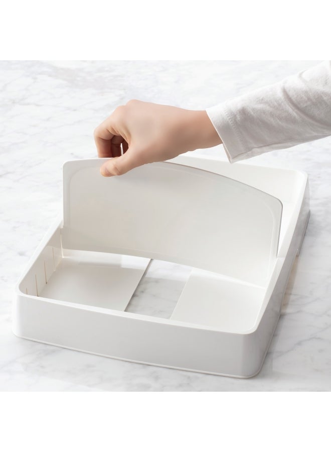 YouCopia - YouCopia Stora Lid Food Container Lid Organizer Large with Tall, 50235 White 26.8x34x13.3cm - Image 1