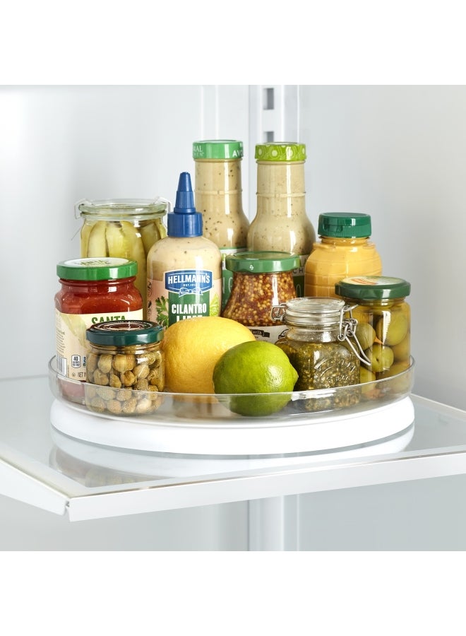 YouCopia - YouCopia Fridge View Fridge Turntable, Lazy Susan Organizer for Refrigerator Storage, 11” , White, 50316 White 27.3x27.3x4.6cm - Image 1