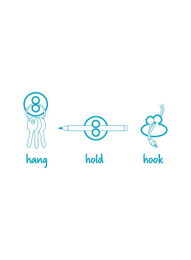 دريم فارم طقم خطافات تثبت بالشفط مكون من 4 قطع شفاف - Image 4