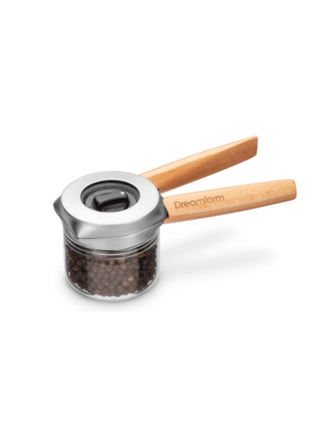 دريم فارم مطحنة فلفل أورتو محمولة بيد واحدة بني/فضي - Image 3