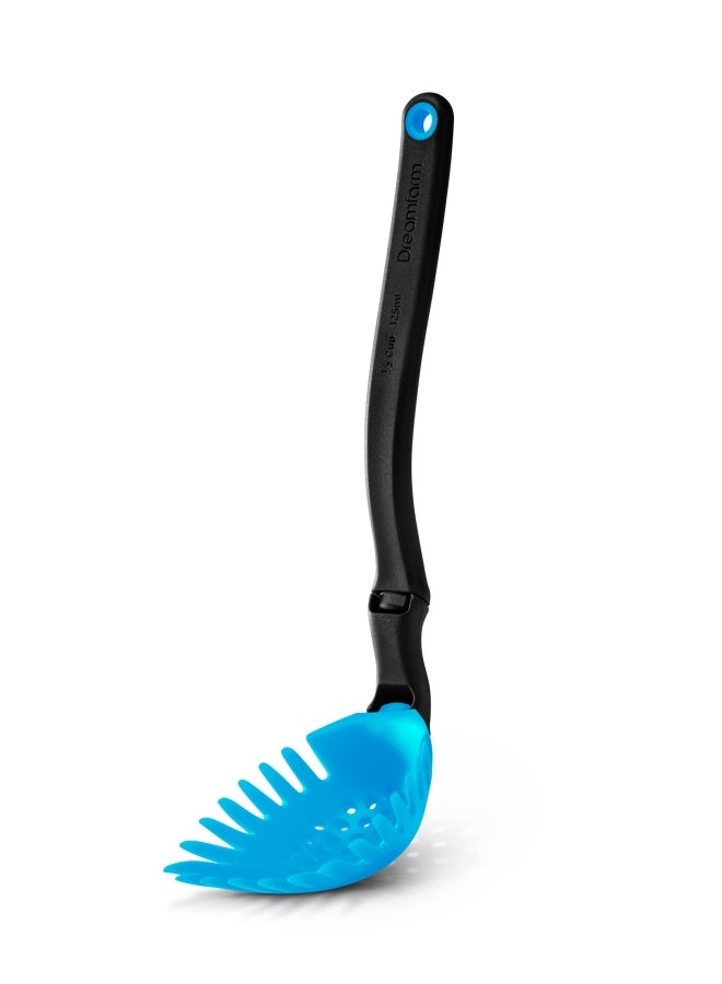 Dreamfarm Dreamfarm Holey Spadle Non-Stick Cooking Spoon & Serving Ladle with Holes, Durable and Easy to Use, Ideal for Cooking, Stirring, and Serving Without Mess, Blue Blue/Black  - Image 1
