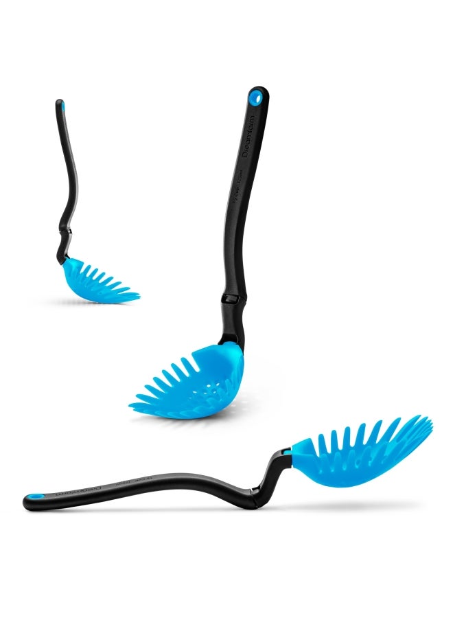 Dreamfarm Dreamfarm Holey Spadle Non-Stick Cooking Spoon & Serving Ladle with Holes, Durable and Easy to Use, Ideal for Cooking, Stirring, and Serving Without Mess, Blue Blue/Black  - Image 4