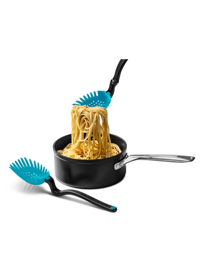 Dreamfarm Dreamfarm Holey Spadle Non-Stick Cooking Spoon & Serving Ladle with Holes, Durable and Easy to Use, Ideal for Cooking, Stirring, and Serving Without Mess, Blue Blue/Black  - Image 5